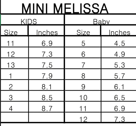 MINI MELISSA MINI CAMPANA BABY BALLERINA GLITTER CLEAR SHOES 53890 (LOC6)