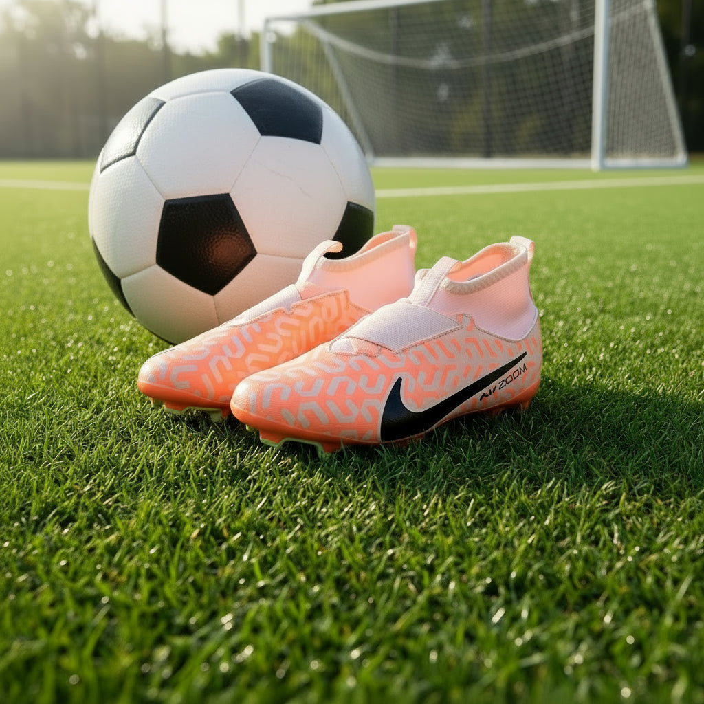 NIKE KIDS AIR ZOOM SUPERFLY 9 ACADEMY WC FG/MG CLEATS DZ3472  (LOC33)