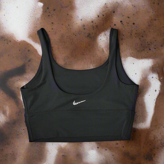 NIKE WOMEN'S YOGA TIGHTFIT SPORTS BRA BLACK DX1970 - 010 (LOC6)