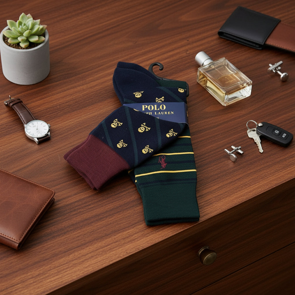 POLO RALPH LAUREN TROUSER SOCKS 2 PACK (LOC5)