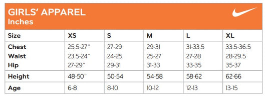 NIKE GIRLS SPORTSWEAR CREW NECK TOP DX5071  (LOC5)