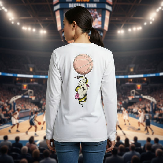 NIKE WOMEN'S "CAN'T BE DEFEATED" LS BASKETBALL TEE Size M DN3054 (LOC4)