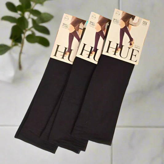 HUE WOMEN'S NO BAND KNEE HI 3 pair (LOC5)