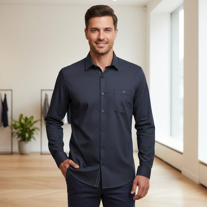TED BAKER MEN'S LONG SLEEVE MICRO GEO BUTTON DOWN SHIRT 246822 (LOC10)