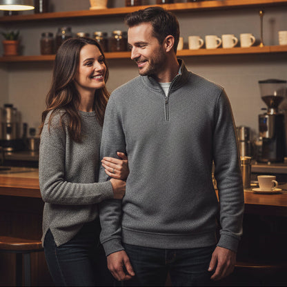 TED BAKER MEN'S QUARTER ZIP SWEATER 247383 (LOC11)