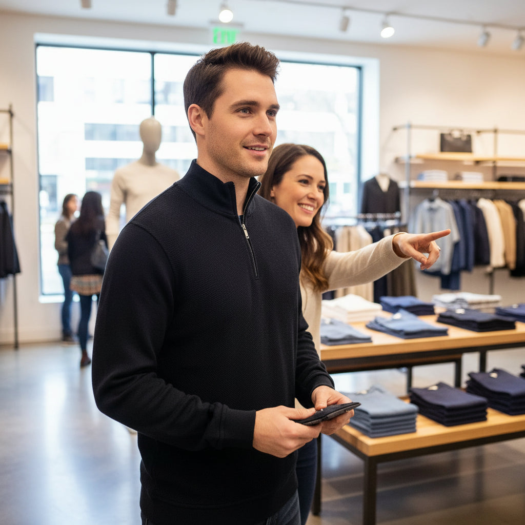 TED BAKER MEN'S QUARTER ZIP SWEATER 247383 (LOC11)