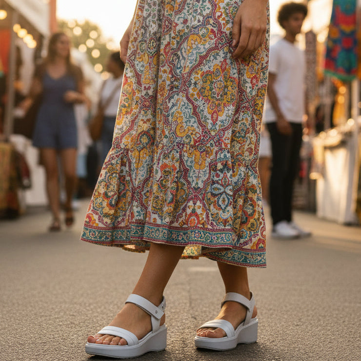 ECCO WOMEN'S FLOWT WEDGE LX SANDAL 273303  (LOC23)