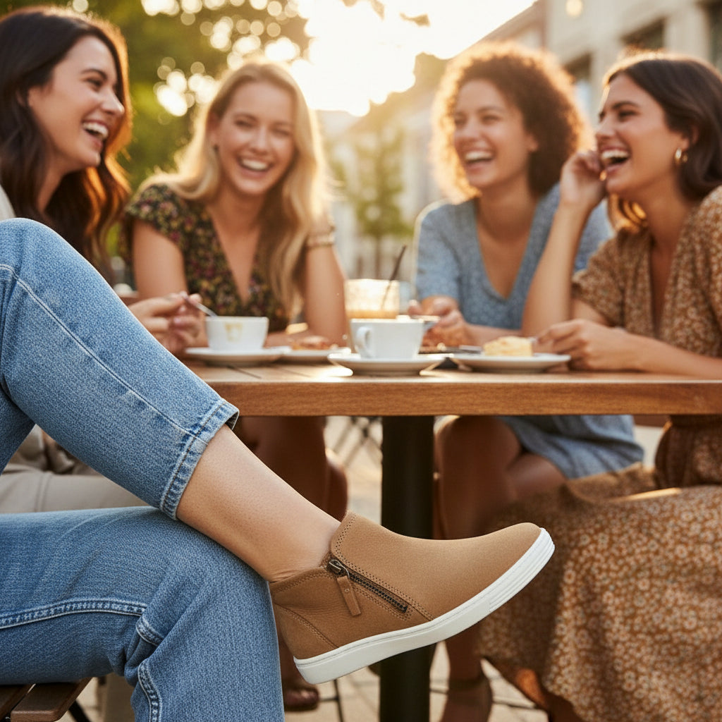 ECCO WOMEN'S SOFT 7 LOW BOOTIE Cashmere 430243 (LOC23)