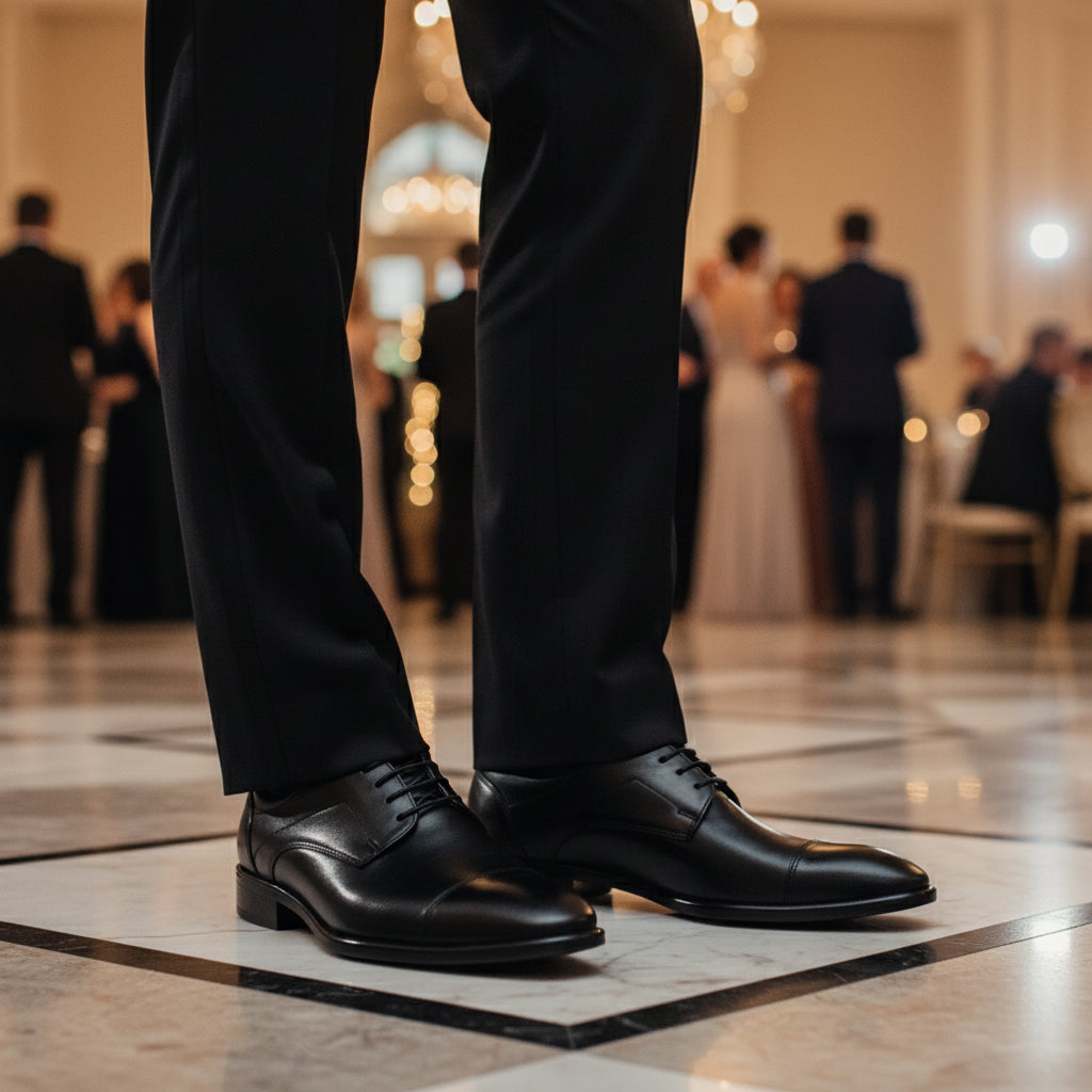 ECCO MEN'S CITY TRAY DEERBY DRESS SHOE 512704  (LOC23)