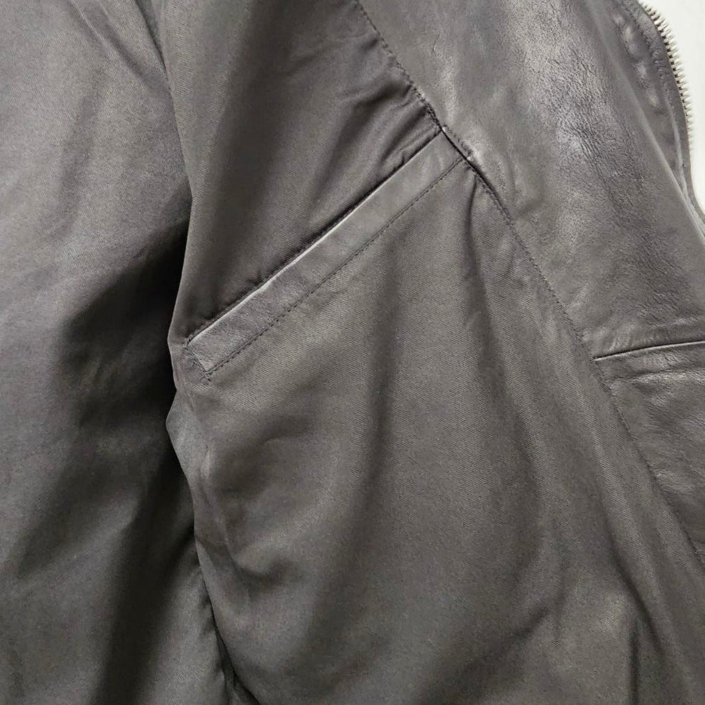 ALLSAINTS MEN'S LEATHER MILO BIKER JACKET 352590  (LOC1)