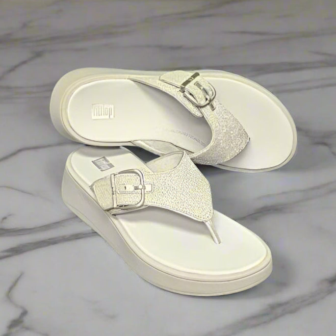 FitFlop® F-Mode Buckle Shimmerlux Flatform Sandals  (LOC22)