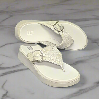 FitFlop® F-Mode Buckle Shimmerlux Flatform Sandals  (LOC22)