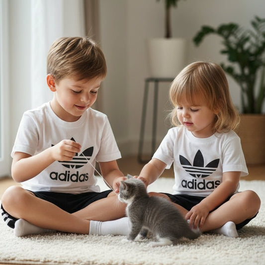 adidas KID'S ORIGINALS TEE & SHORTS SET H25274 (LOC12)