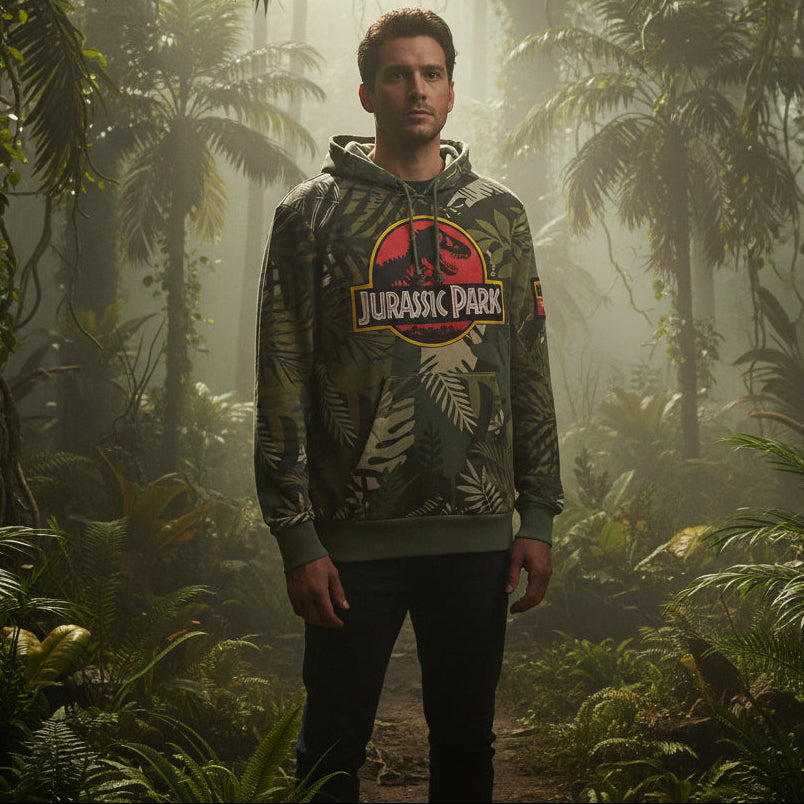 REEBOK JP AOP JURASSIC PARK HOODIE H45983 (LOC