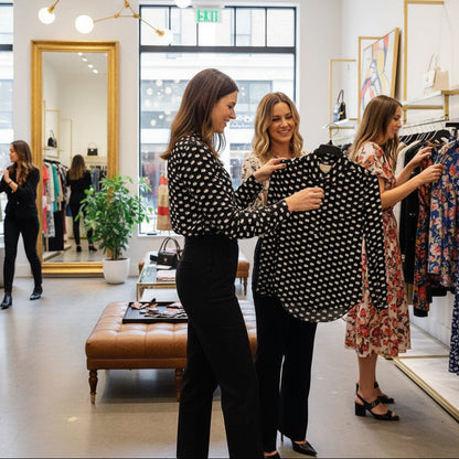 KATE SPADE SWAN PRINT LONG SLEEVE BLOUSE 6962  (LOC11)