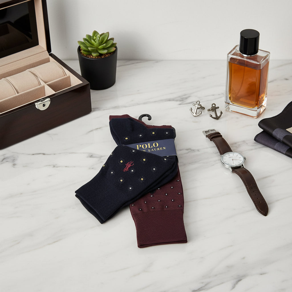 POLO RALPH LAUREN TROUSER SOCKS 2 PACK (LOC5)