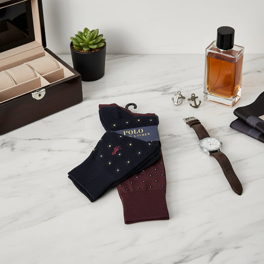 POLO RALPH LAUREN TROUSER SOCKS 2 PACK (LOC5)