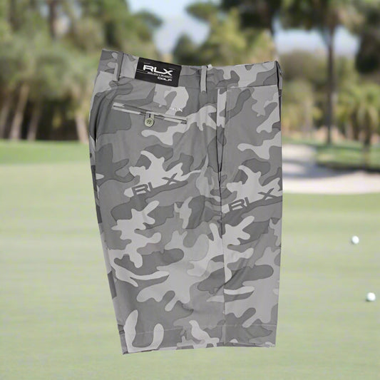 RLX RALPH LAUREN GOLF SHORTS GRAY CAMO (LOC1)
