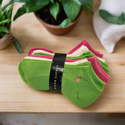 POLO WOMEN'S LOW ANKLE SOCKS 6 PACK  (LOC5)