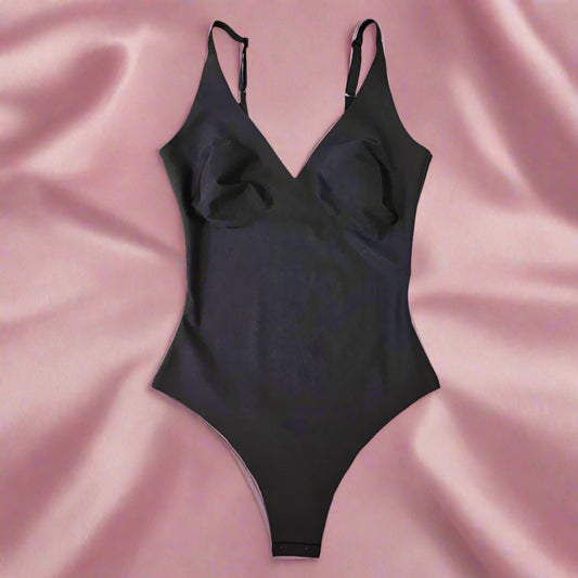 SKIMS BODY PLUNGE THONG BODYSUIT Size Large  BO-THG-3326  (LOC19)