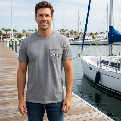 SOUTHERN TIDE MEN'S FLAGS GRAPHIC TEE 4192  (LOC10)