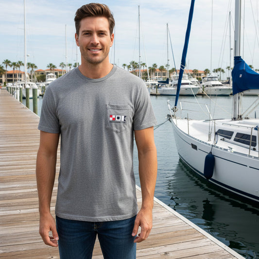 SOUTHERN TIDE MEN'S FLAGS GRAPHIC TEE 4192  (LOC10)