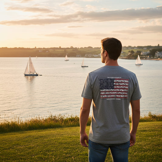 SOUTHERN TIDE MEN'S FLAGS GRAPHIC TEE 4192  (LOC10)