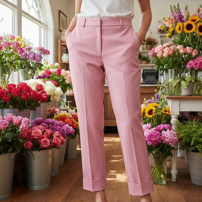 TED BAKER WOMEN'S SADII DEEP CUFF CHINOS 145076  (LOC11)