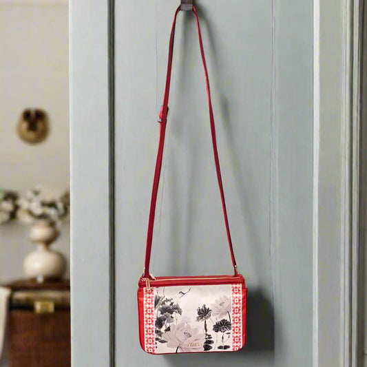 TED BAKER LAKE OF DREAMS DBL POUCH CROSSBODY BAG  (LOC16)