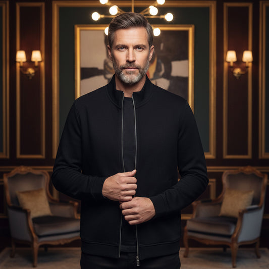 TED BAKER MEN'S BONFYRE TEXTURED ZIP THROUGH SWEATER  254479 (LOC10)