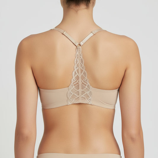 TRUE & CO TRUE BODY TRIANGLE LACE RACERBACK BRA  16867  (LOC11)