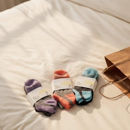 Z BY ZELLA 2-PACK WOMEN’S WOOL LOW CUT TAB BACK SOCKS D067 (LOC5)