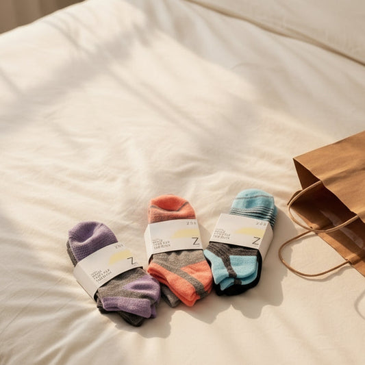 Z BY ZELLA 2-PACK WOMEN’S WOOL LOW CUT TAB BACK SOCKS D067 (LOC5)