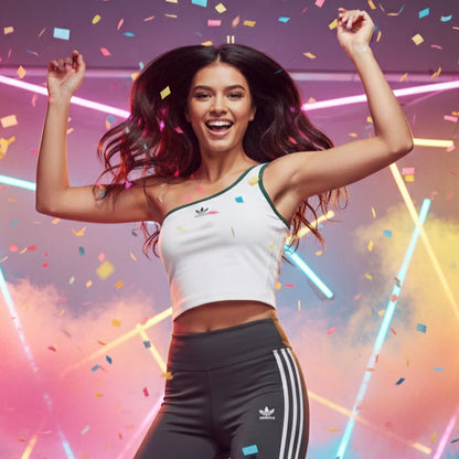 adidas WOMENS ASYMMETRIC TOP H56465  (LOC1)