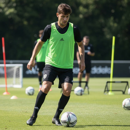 adidas MEN'S SOCCER PRO BIB 20 SIZE S Team Semi Sol Green FM4409 (LOC34)