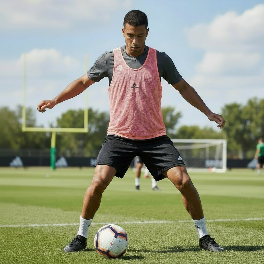 adidas SOCCER BIB PRO 20 Light Flash Red SIZE S FM4410 (LOC34)