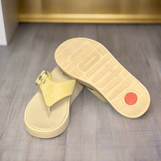 FitFlop® F-Mode Buckle Shimmerlux Flatform Sandals  (LOC22)