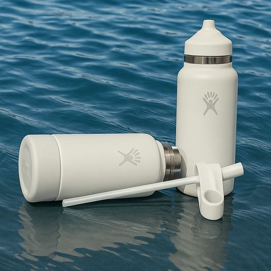 HYDRO FLASK 32 oz in Cloud with Flex Straw Cap & Boot