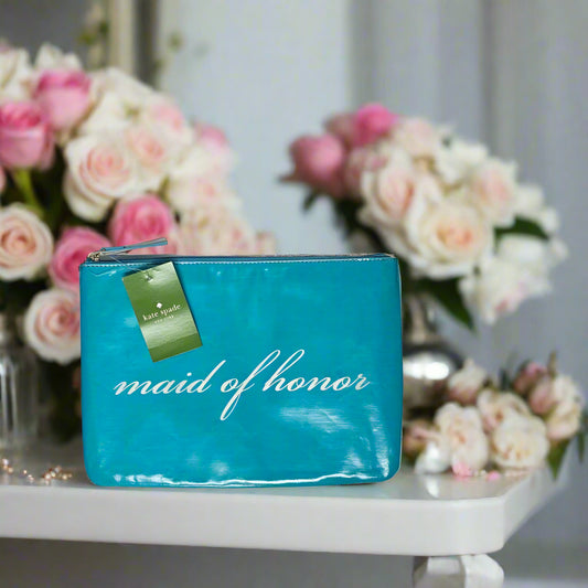 KATE SPADE WEDDING BELLES GIA MAID OF HONOR COSMETIC BAG (LOC18)