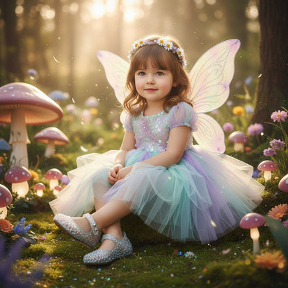 MINI MELISSA MINI CAMPANA BABY BALLERINA GLITTER CLEAR SHOES 53890 (LOC6)