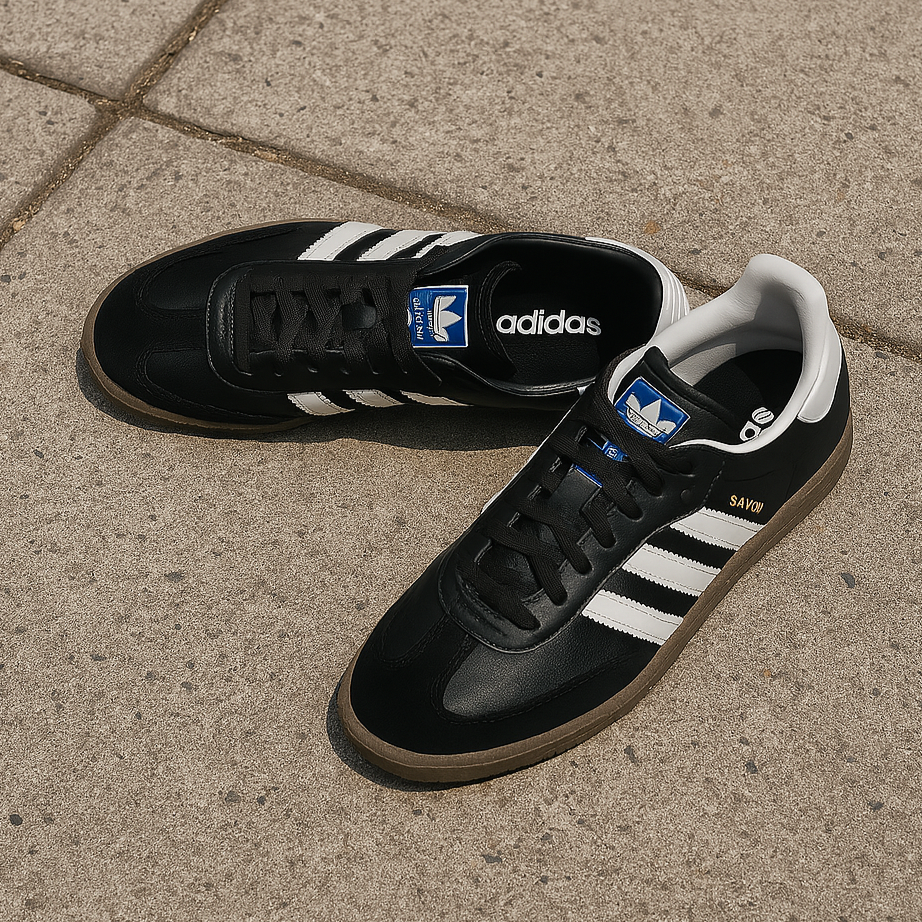 adidas SAMBA OG MEN'S SNEAKER CORE BLACK/CLOUD WHITE/GUM  B75807  (LOC2)
