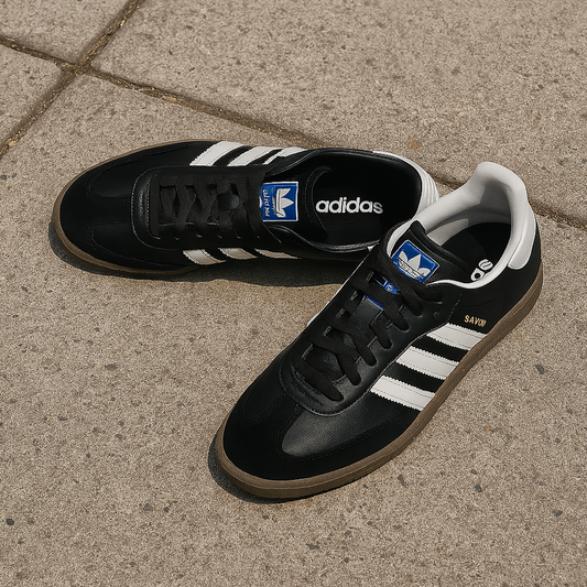 adidas SAMBA OG MEN'S SNEAKER CORE BLACK/CLOUD WHITE/GUM  B75807  (LOC2)