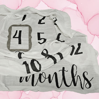 MUD PIE MONTHLY MILESTONES PHOTO BLANKET 2102216 (LOC5)