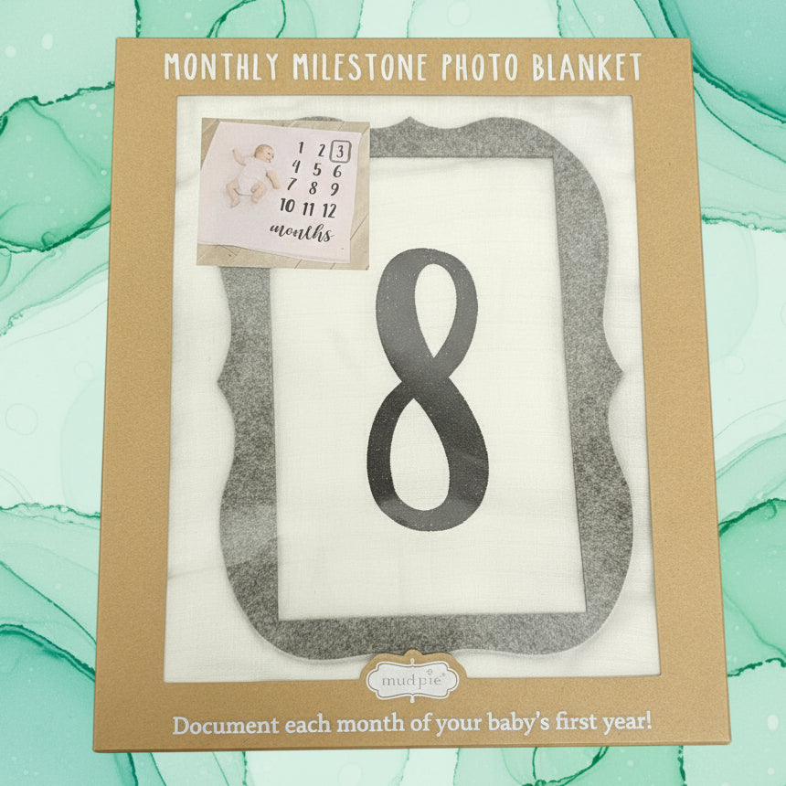 MUD PIE MONTHLY MILESTONES PHOTO BLANKET 2102216 (LOC5)