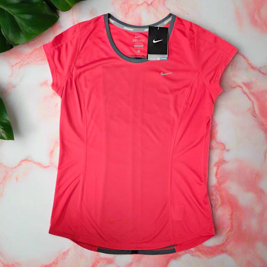 NIKE WOMENS DRI-FIT RUNNING SHIRT 520276-676 (LOC5)