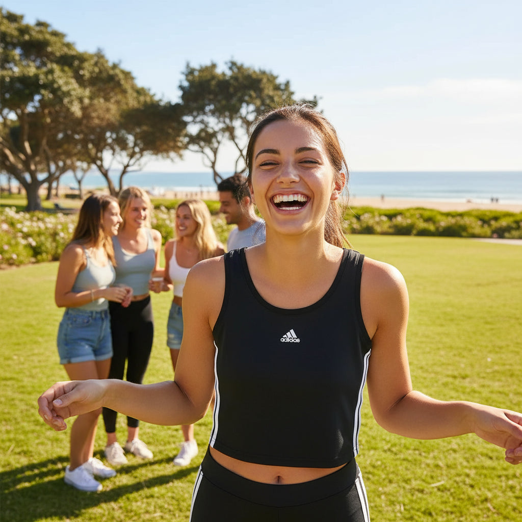 adidas WOMEN'S CROPPED TANK TOP GL0797  (LOC1)