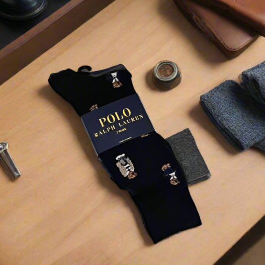 POLO RALPH LAUREN MEN'S TROUSER SOCKS 2 Pack (LOC5)
